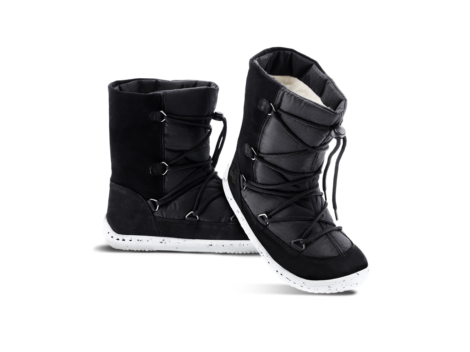 Barefoot bambini scarpe invernali Be Lenka Snowfox Kids 2.0 - Black.