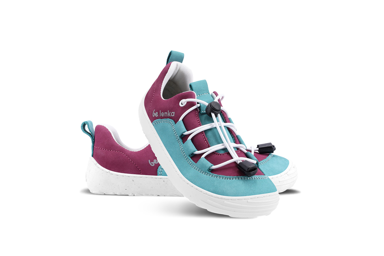 Barefoot scarpe sportive bambini Be Lenka Xplorer - Light Teal & Plum.