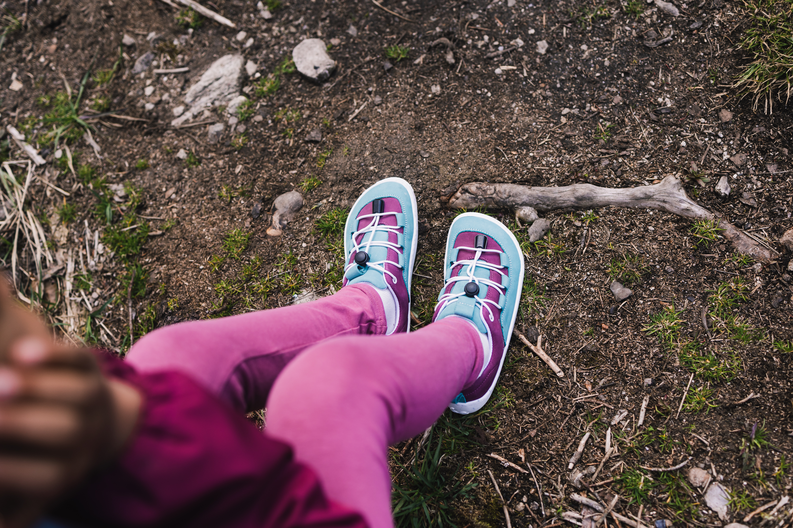 Barefoot scarpe sportive bambini Be Lenka Xplorer - Light Teal & Plum.