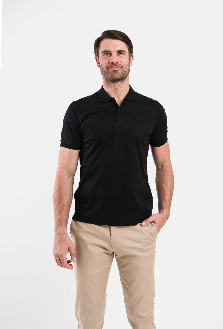 Polo da uomo Be Lenka Essentials - Jet Black.