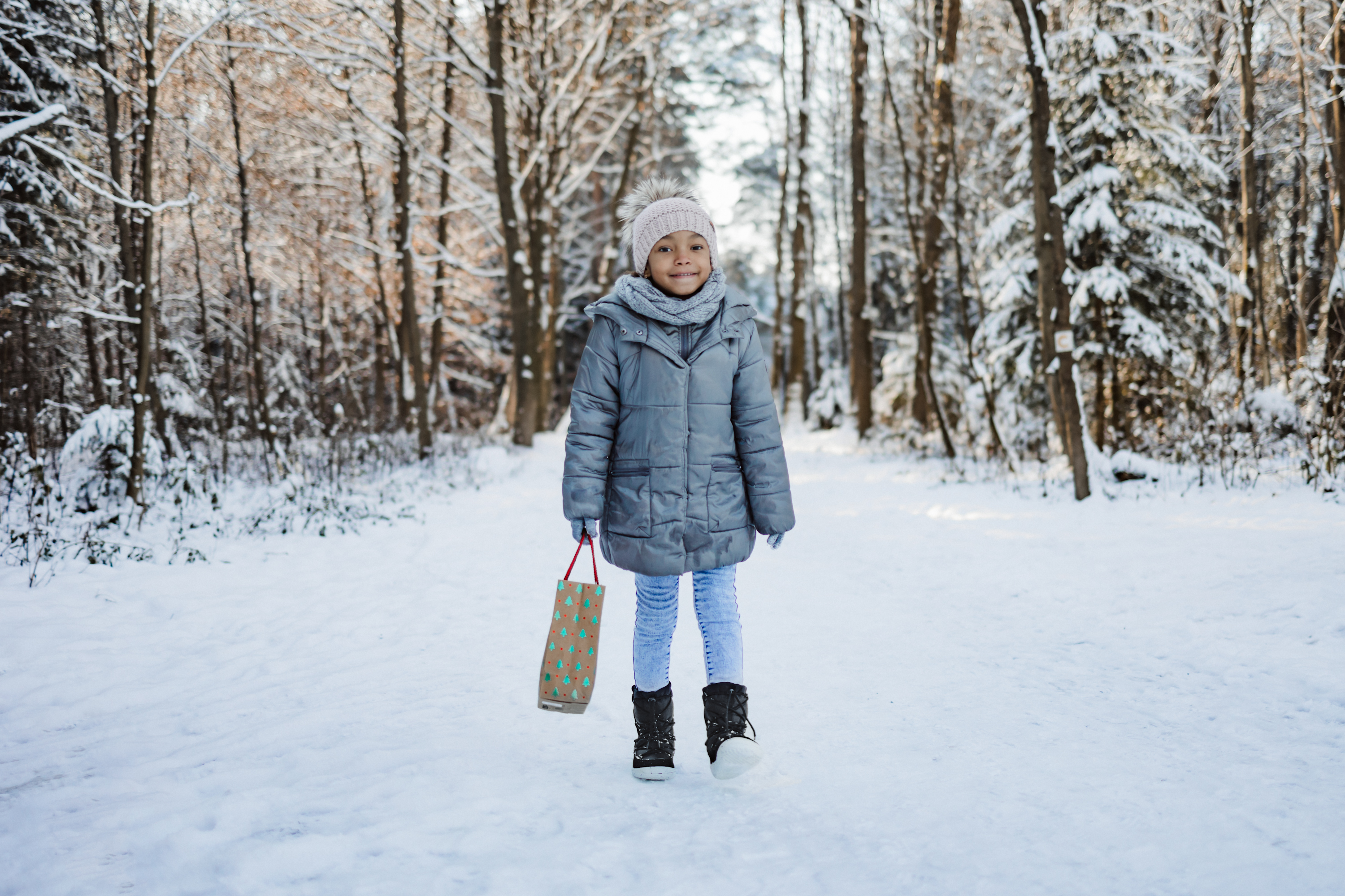 Barefoot bambini scarpe invernali Be Lenka Snowfox Kids 2.0 - Black.