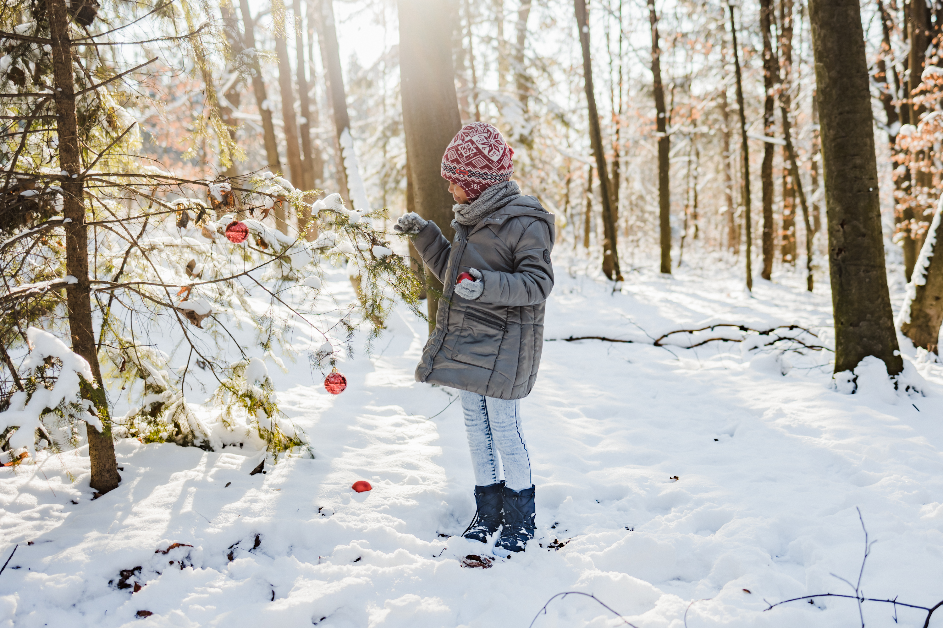 Barefoot bambini scarpe invernali Be Lenka Snowfox Kids 2.0 - Dark & Light Blue.