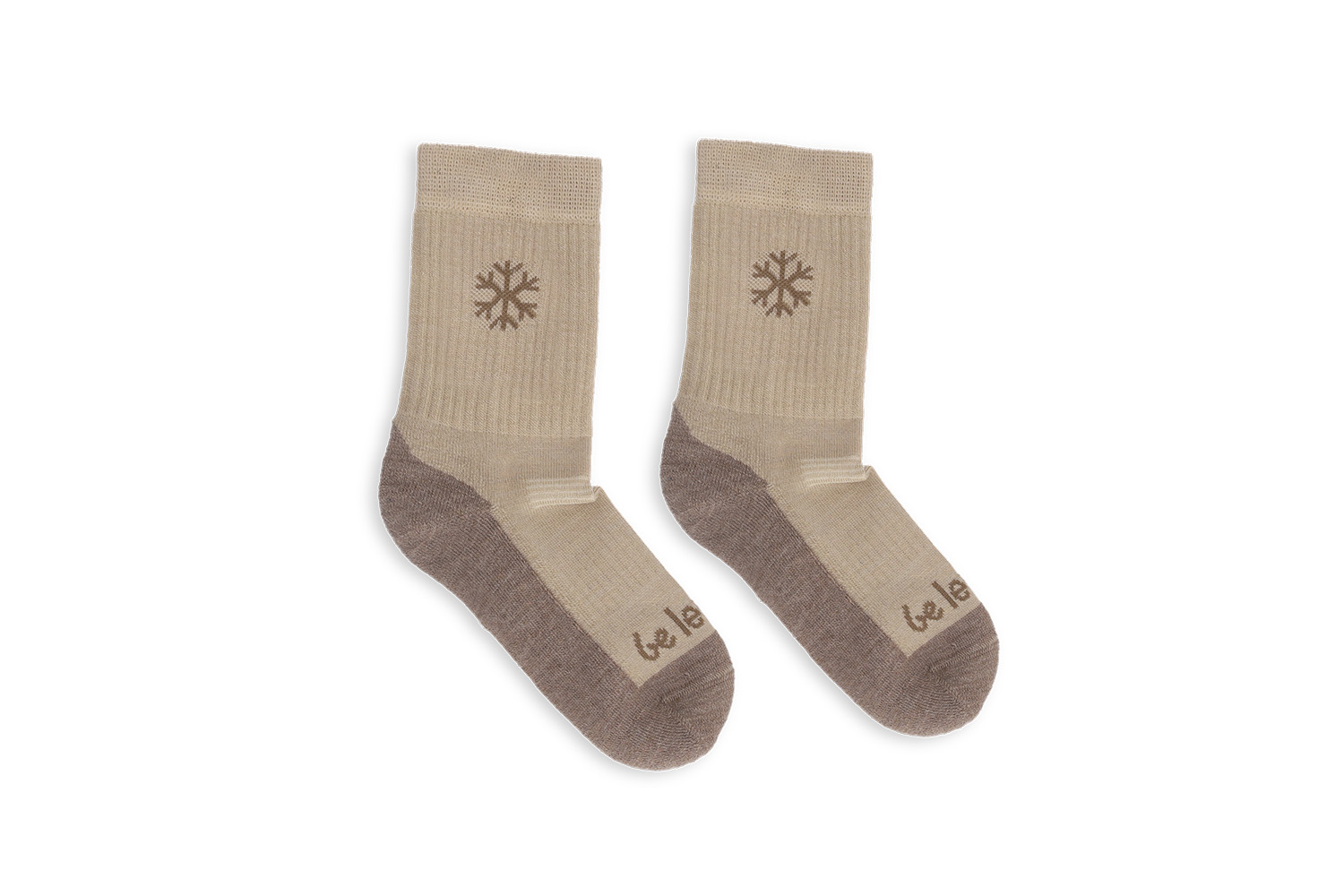 Barefoot calzini bambini Be Lenka Kids - Crew - Merino Wool - Beige