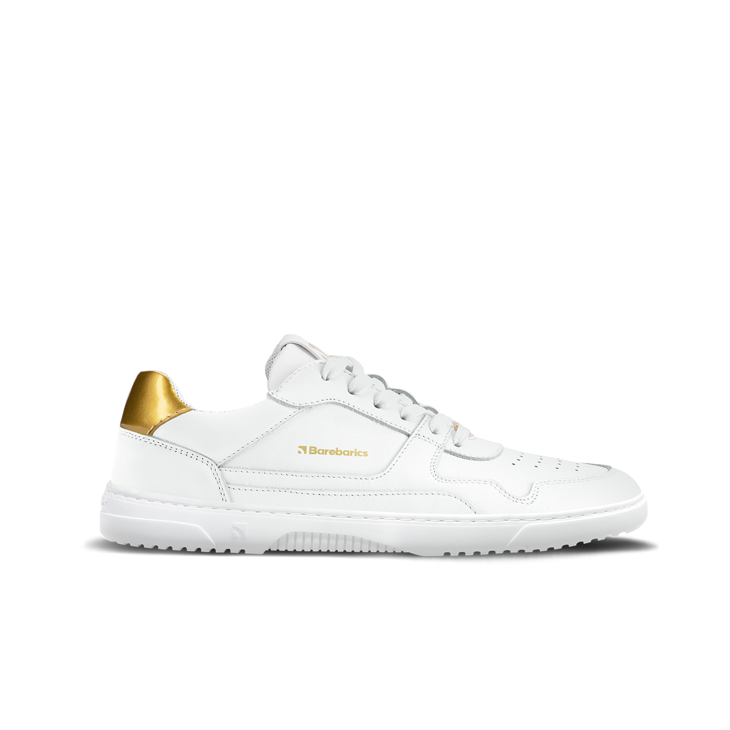 Barefoot Sneakers Barebarics Zing - White & Gold - Leather.
Forma anatomica: le scarpe rispettano la forma del piede.
Più informazioni
calzatura da cittàdesign urbano modernoprogettato e realizzato a mano con materiali locali e sostenibili nell’Unione Europeaottima resistenza e consistenza del coloretecnologia Dermodry Coolmax® per il drenaggio dell’umiditàdisponibile nella taglia 36-47 (secondo le misure UE)