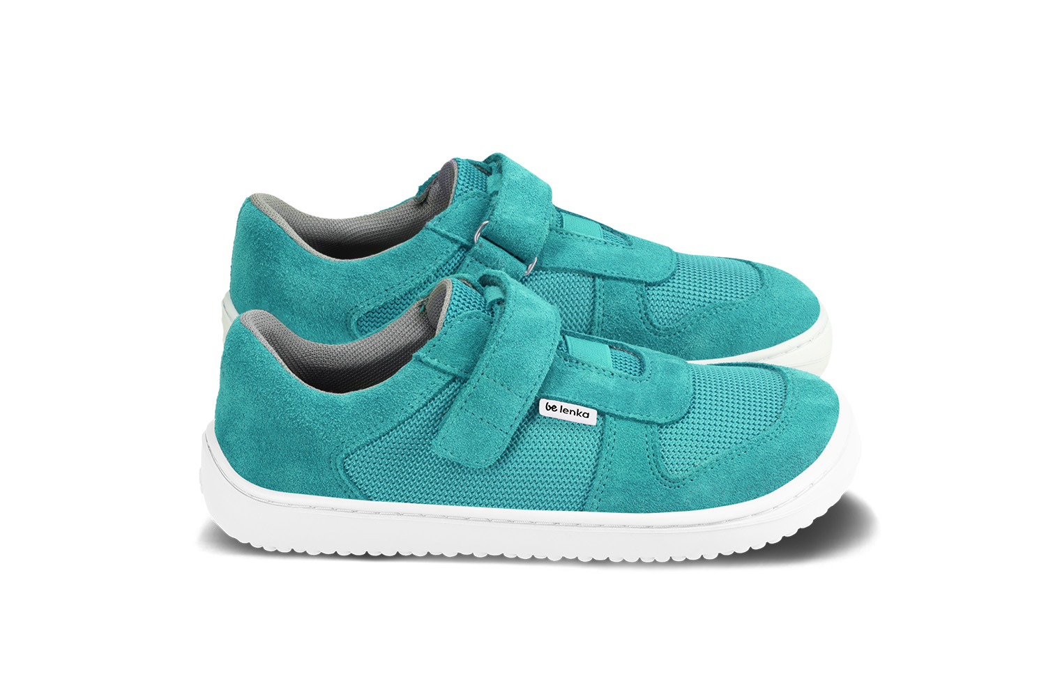 Barefoot scarpe sportive bambini Be Lenka Joy - Turquoise & White.