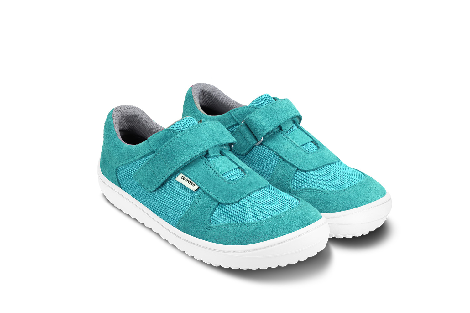 Barefoot scarpe sportive bambini Be Lenka Joy - Turquoise & White.