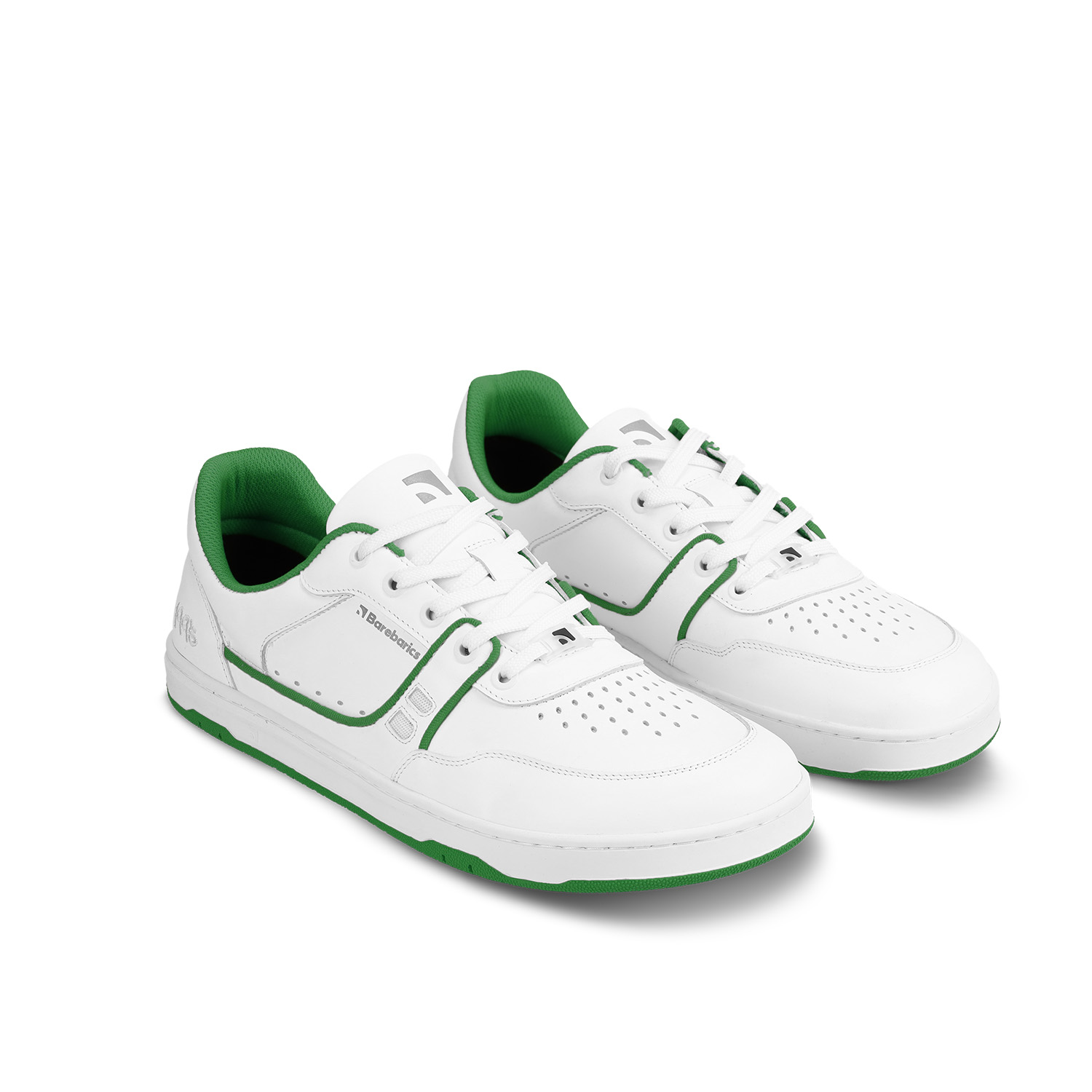 Barefoot Sneakers Barebarics Arise - White & Green.
La tomaia è di pelle nappa liscia di prima scelta.
Attributi Barefoot
Forma anatomica – le sneakers rispettano la forma dei piedi.
Più informazioni:
calzatura da cittàdesign urbano modernoprogettate e prodotte a mano in UE da materiali locali e sostenibiliottima resistenza e costanza dei colori dei materialidisponibili nelle taglie: 36-47 (secondo le misure europee)