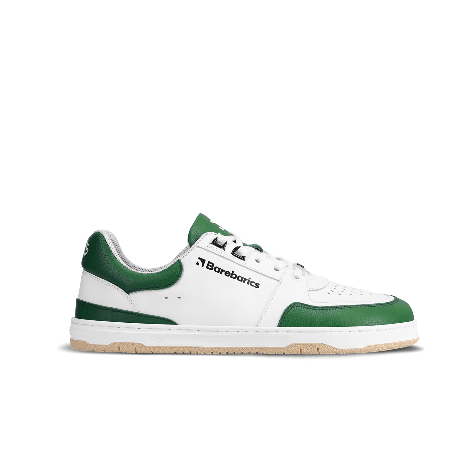 Barefoot Sneakers Barebarics Wave - White & Dark Green