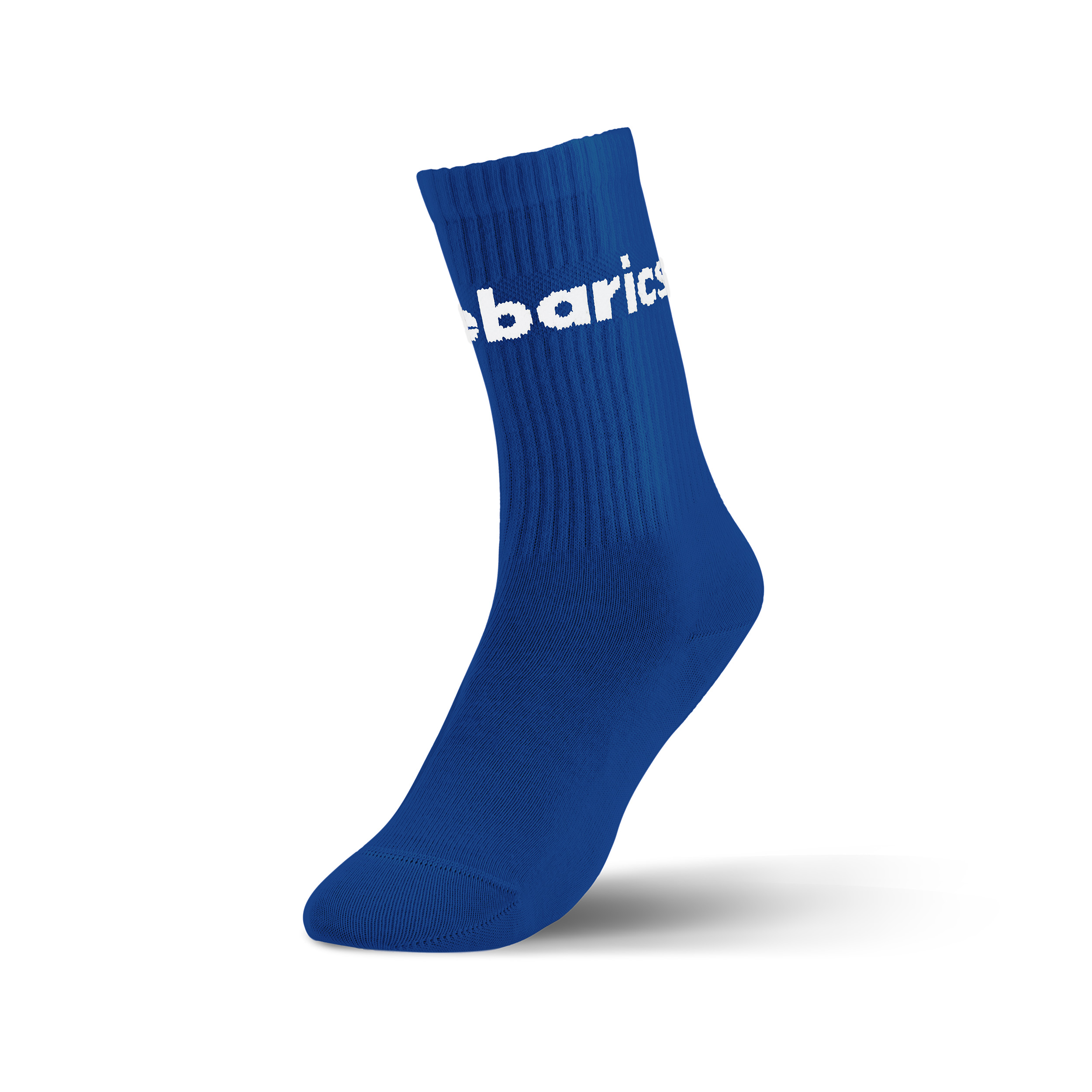 Barebarics - Barefoot calzini - Crew - Cobalt Blue - Big logo