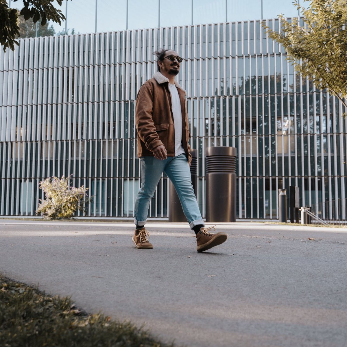 Barefoot Sneakers Barebarics Element - Walnut Brown.