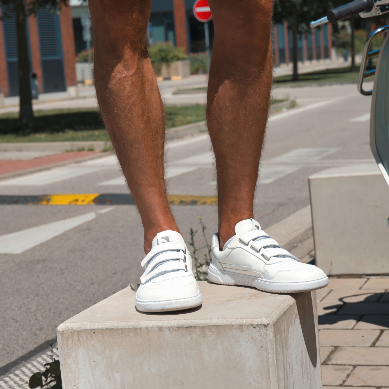 Barefoot Sneakers Barebarics Zing Velcro - All White - Leather.
Forma anatomica - le sneakers rispettano la forma dei piedi.
Più informazioni
calzatura da cittàdesign urbano modernoprogettate e prodotte a mano in UE con materiali locali e sostenibiliottima resistenza e costanza dei colori dei materialidisponibili nelle taglie: 36-47 (secondo le misure europee)