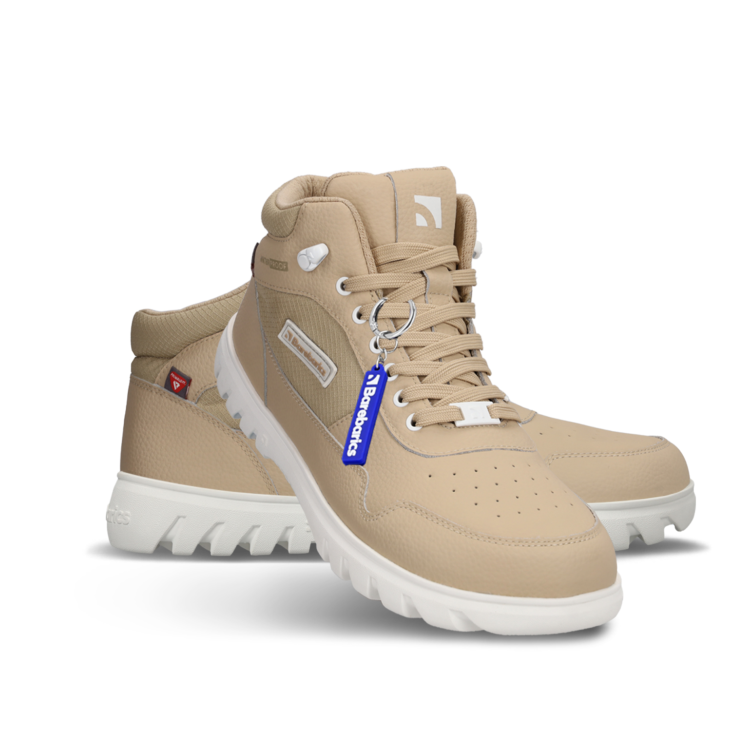 Barefoot scarpe Barebarics UrbanEdge - Beige.
 Le scarpe barefoot imitano perfettamente la camminata a piedi nudi, esattamente come progettato dalla naturaMembrana impermeabile e traspirante (ogni paio è testato per la resistenza all'acqua)La suola Barebarics PowerGrip è dotata di un battistrada che sostiene la tua camminata e previene lo scivolamentoLa tecnologia Primaloft utilizzata è il top tra i materiali termo-isolantiIl logo Barebarics è posizionato sulla scarpa, sui ganci, sui lacci o sulla suolaLa linguetta a soffietto assicura una calzata facile e impedisce l'ingresso di neve o sporciziaScarpe barefoot unisex per i giorni più freddiPer il massimo comfort, si consiglia di abbinarle a calze di cotone
Vantaggi delle scarpe barefoot:
Suola flessibileZero drop: tallone e punta allo stesso livello per una corretta posturaPunta spaziosa per le ditaScarpe leggere