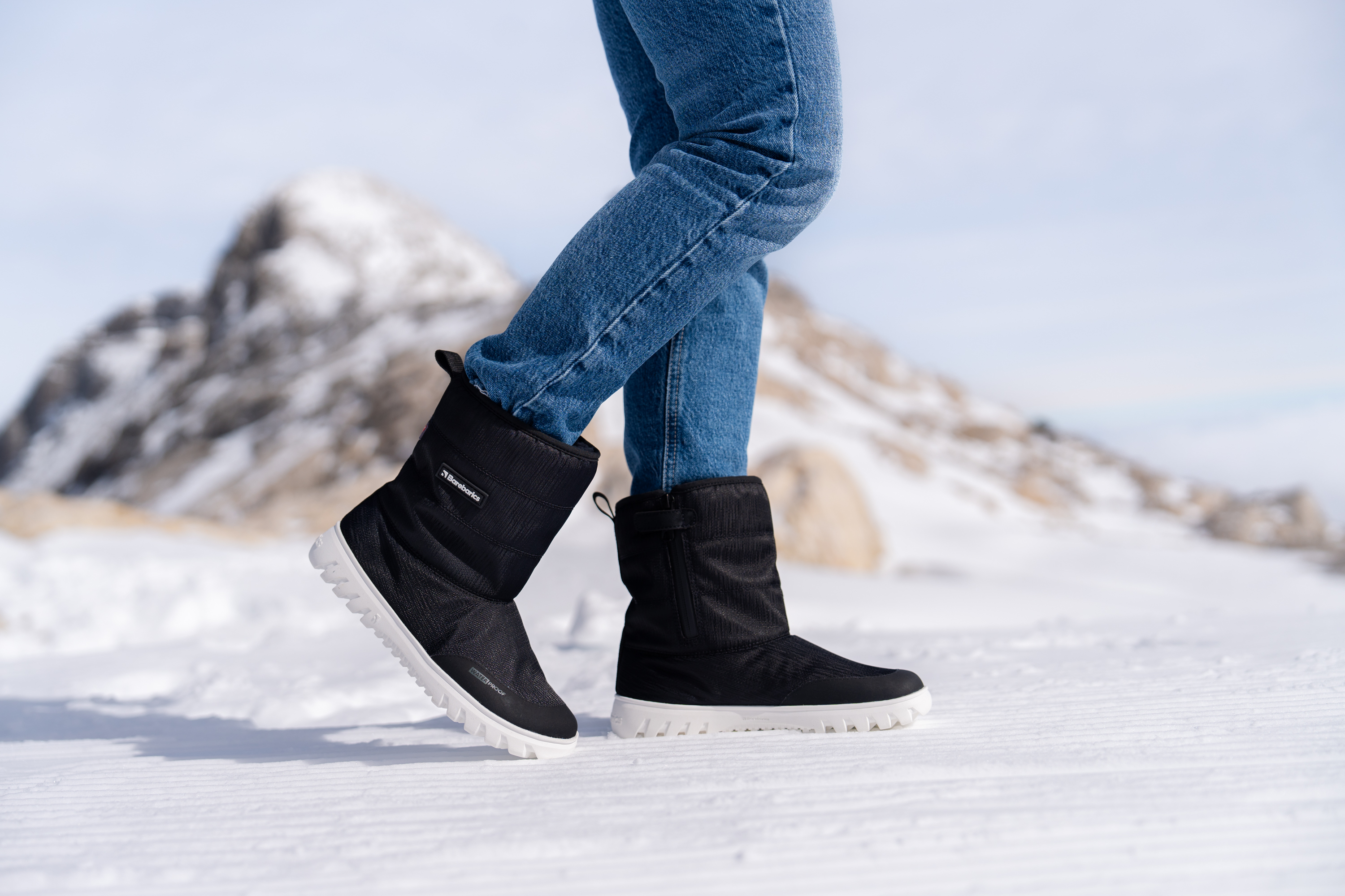 Barefoot scarpe invernali Barebarics PolarStride - Black.