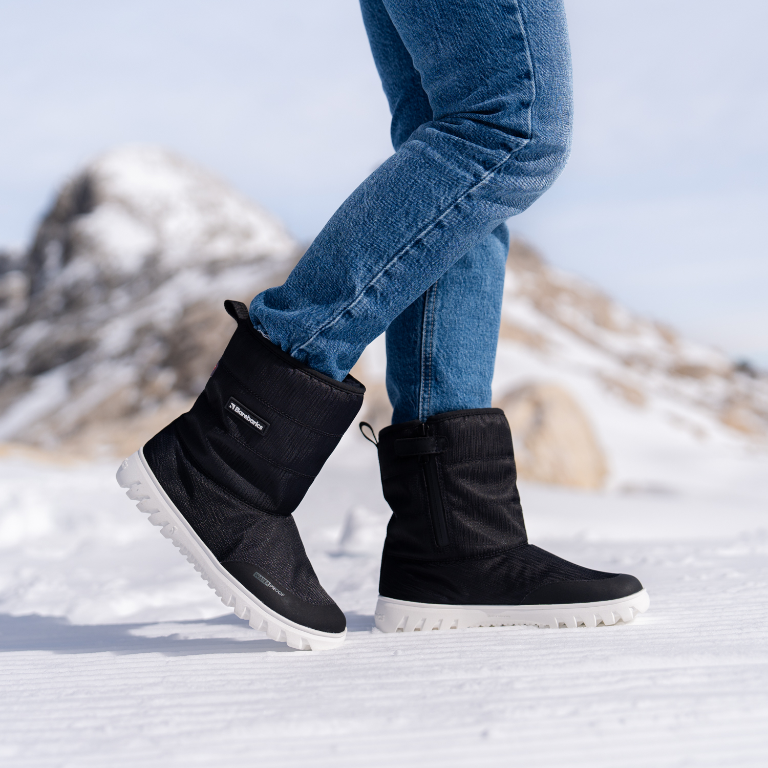 Barefoot scarpe invernali Barebarics PolarStride - Black.