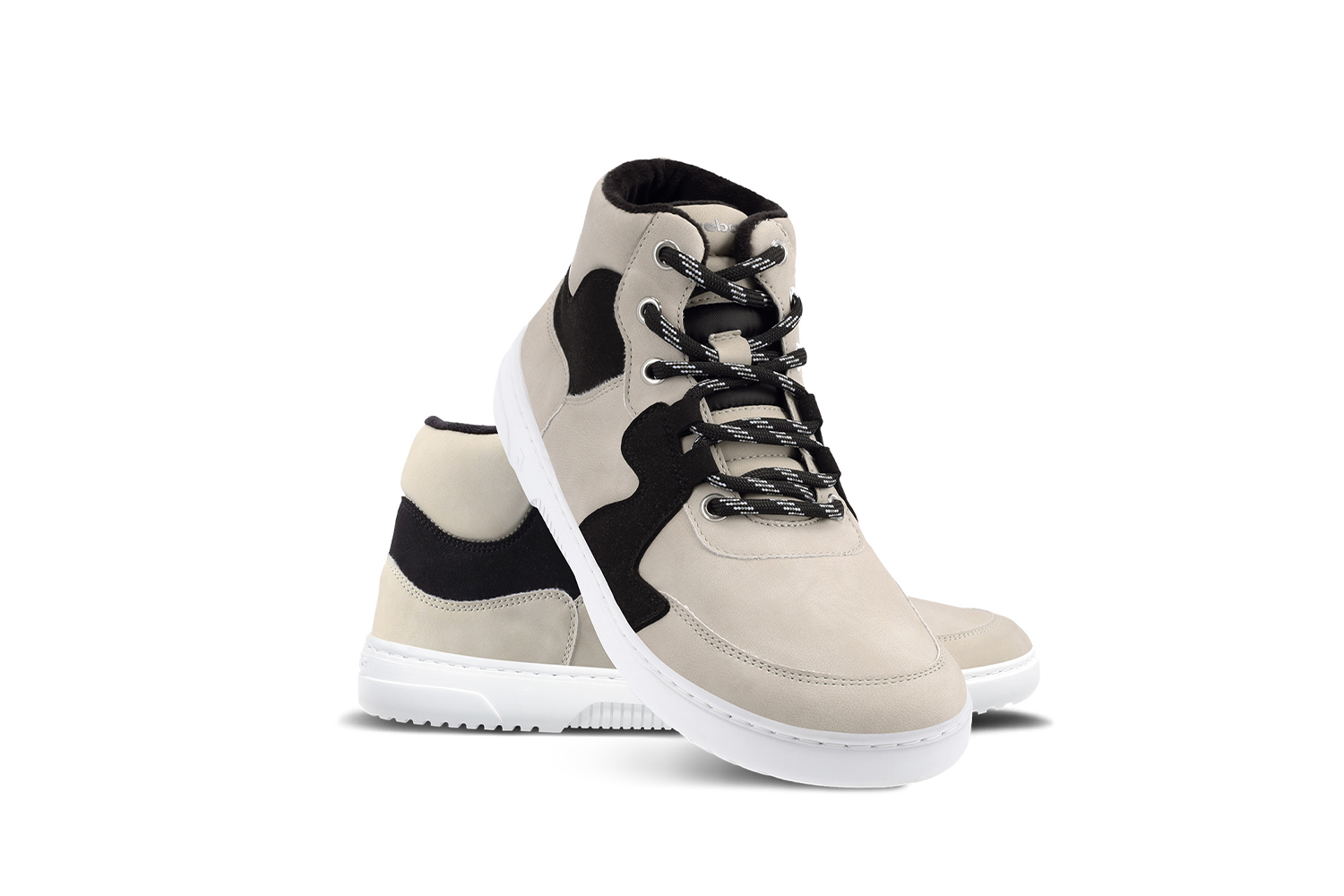 Barefoot Sneakers Barebarics Lynx - Beige & White.