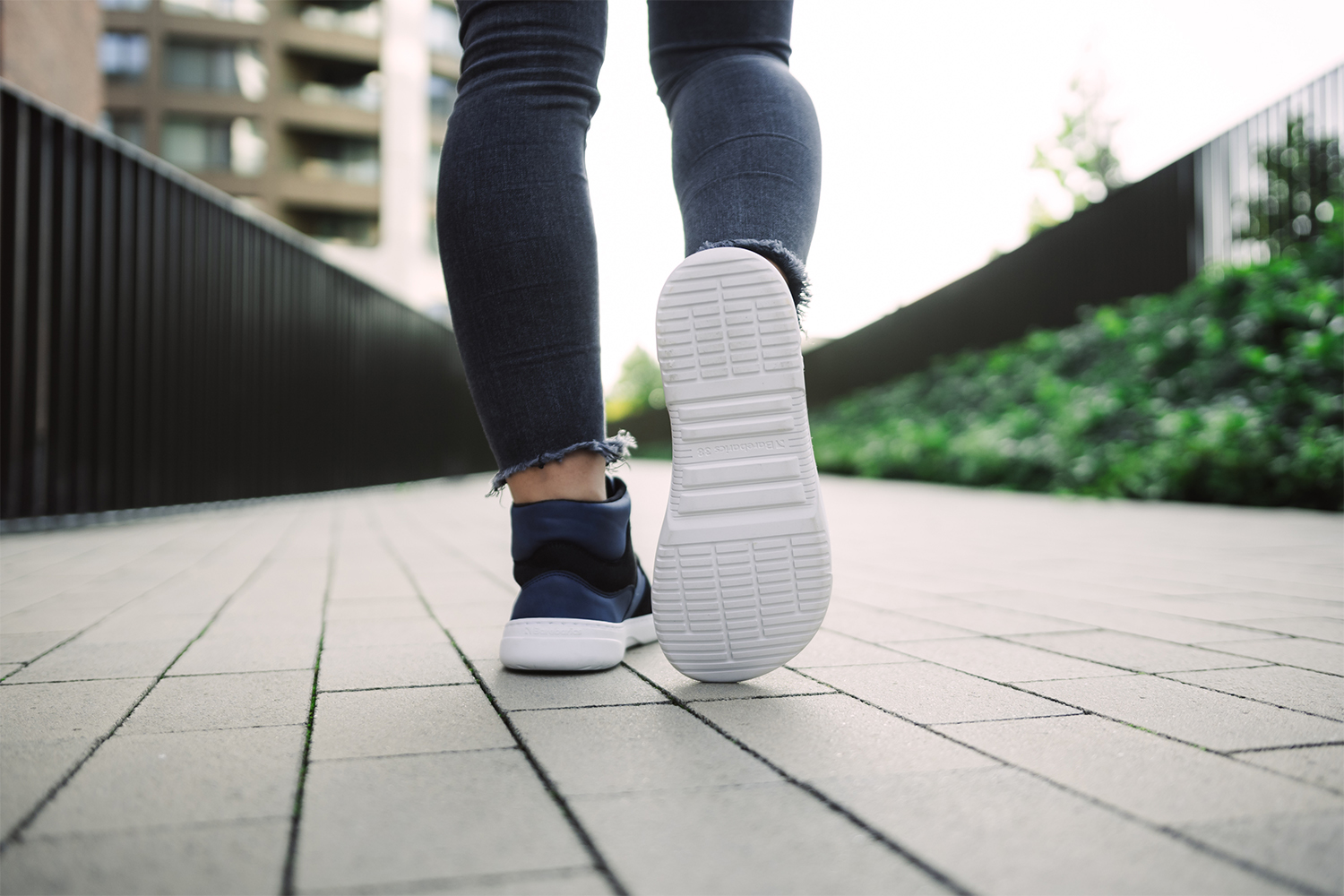 Barefoot Sneakers Barebarics Lynx - Dark Blue & White.