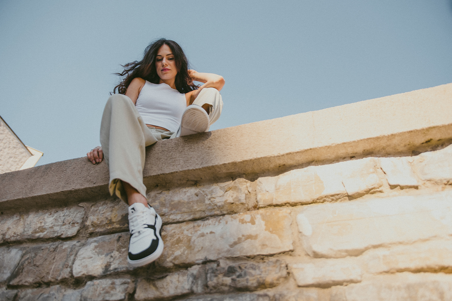 Barefoot Sneakers Barebarics - Zing - White & Black.