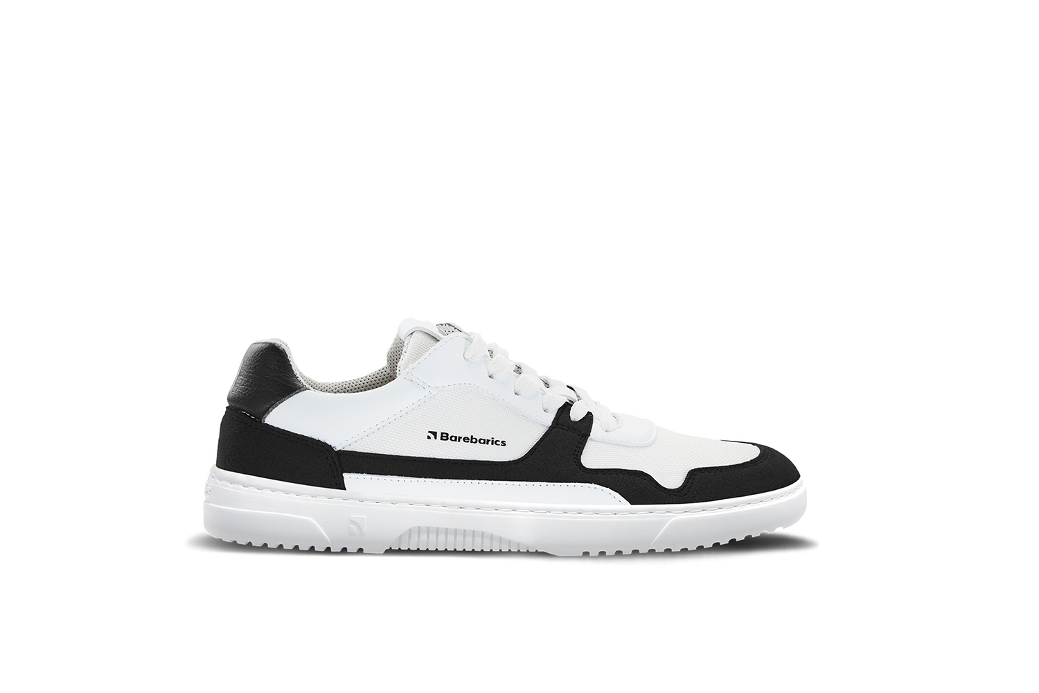 Barefoot Sneakers Barebarics - Zing - White & Black.