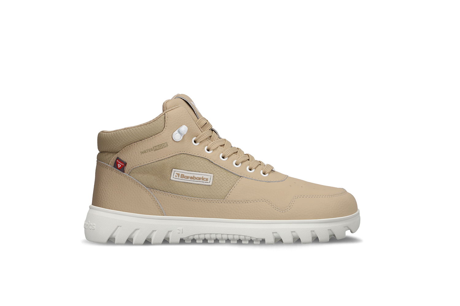 Barefoot scarpe Barebarics UrbanEdge - Beige.
 Le scarpe barefoot imitano perfettamente la camminata a piedi nudi, esattamente come progettato dalla naturaMembrana impermeabile e traspirante (ogni paio è testato per la resistenza all'acqua)La suola Barebarics PowerGrip è dotata di un battistrada che sostiene la tua camminata e previene lo scivolamentoLa tecnologia Primaloft utilizzata è il top tra i materiali termo-isolantiIl logo Barebarics è posizionato sulla scarpa, sui ganci, sui lacci o sulla suolaLa linguetta a soffietto assicura una calzata facile e impedisce l'ingresso di neve o sporciziaScarpe barefoot unisex per i giorni più freddiPer il massimo comfort, si consiglia di abbinarle a calze di cotone
Vantaggi delle scarpe barefoot:
Suola flessibileZero drop: tallone e punta allo stesso livello per una corretta posturaPunta spaziosa per le ditaScarpe leggere