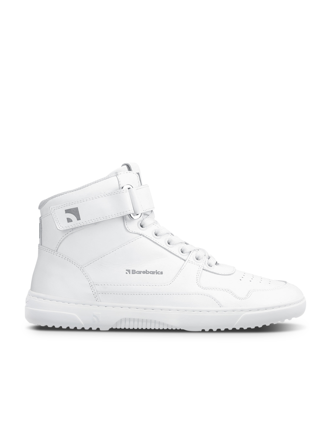 Barefoot Sneakers Barebarics Zing - High Top - All White - Leather